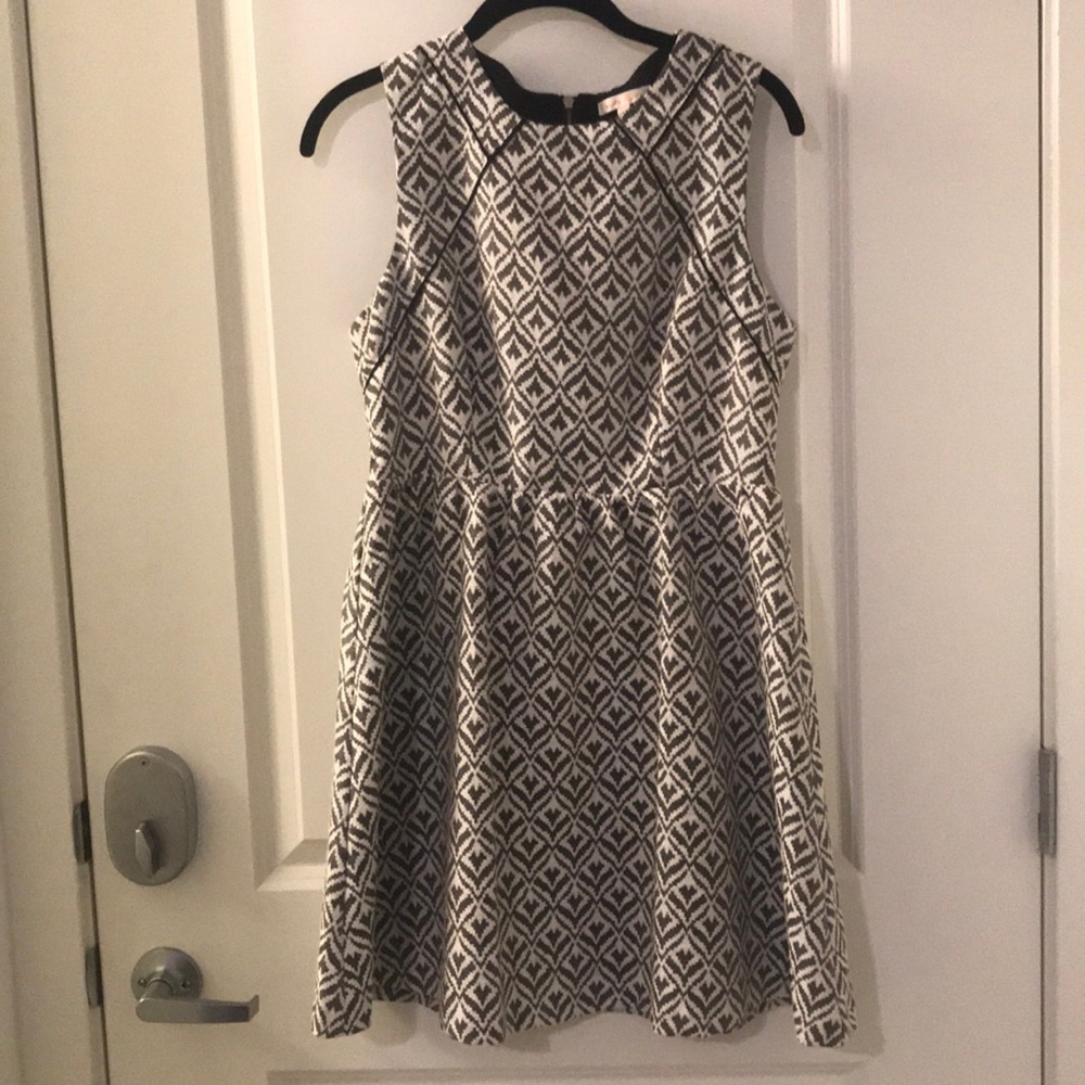 Black and white semi formal dress